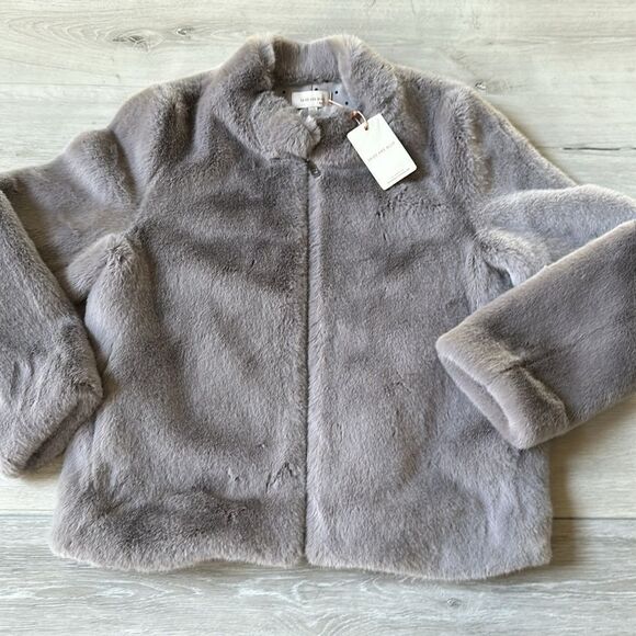 Skies are Blue Faux Fur Jacket Size M Nwt - Picture 1 of 4